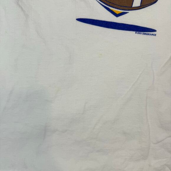 VTG Fruit of the Loom 2003 Miller Lite football sportswear graphic tee mens XL - Picture 4 of 8